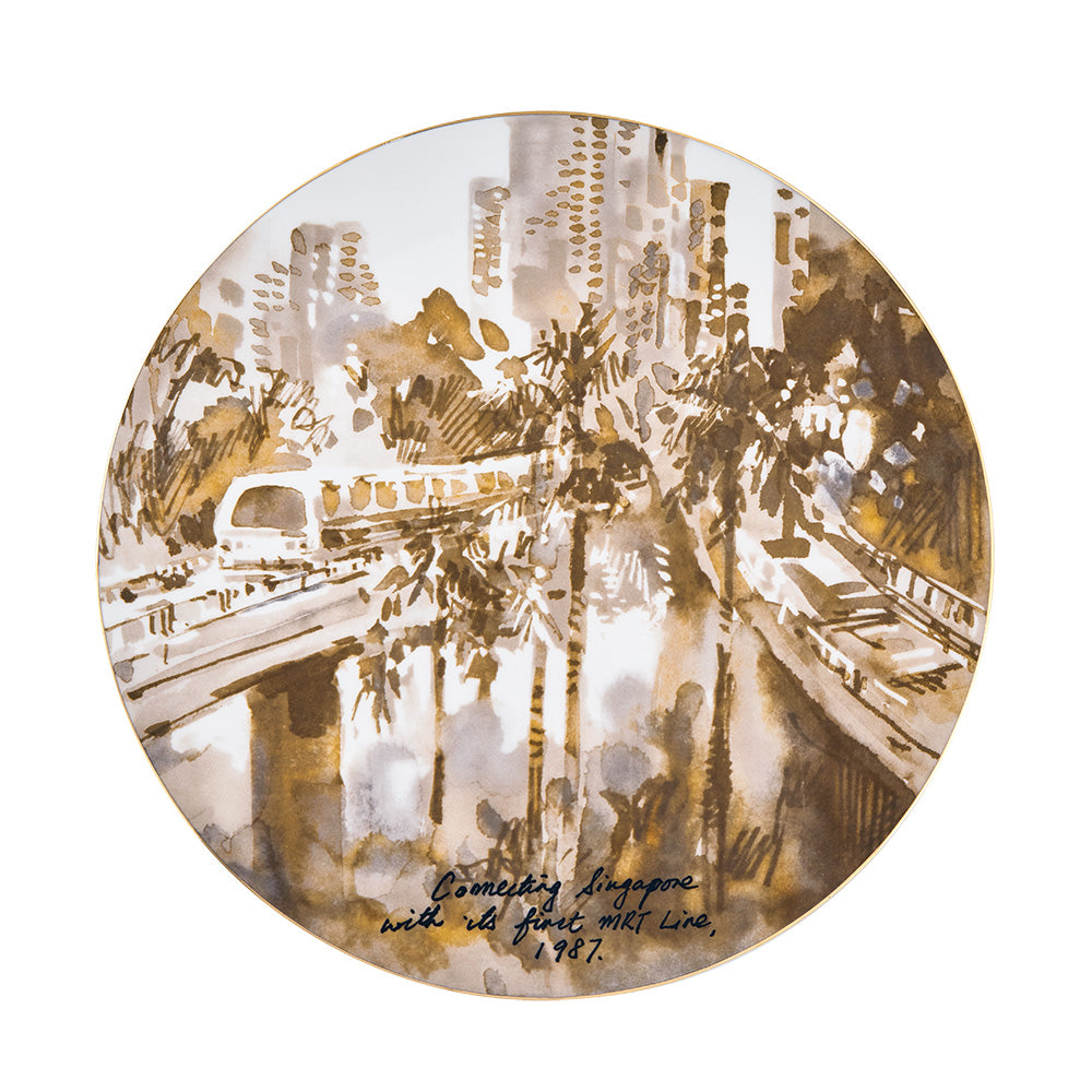 [PRE-ORDER] SG60 Singapura Plate (30cm) Single plate on Individual Frame