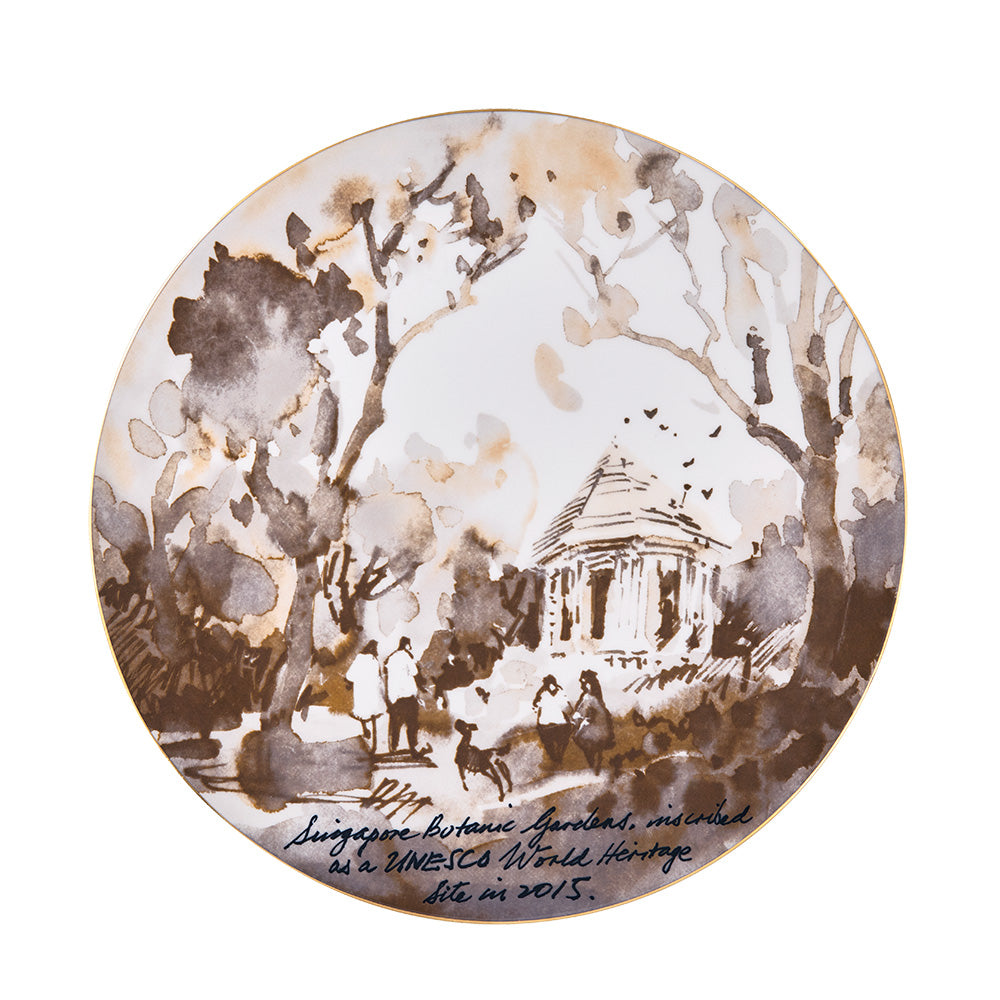 [PRE-ORDER] SG60 Singapura Plate (30cm) Single plate on Individual Frame