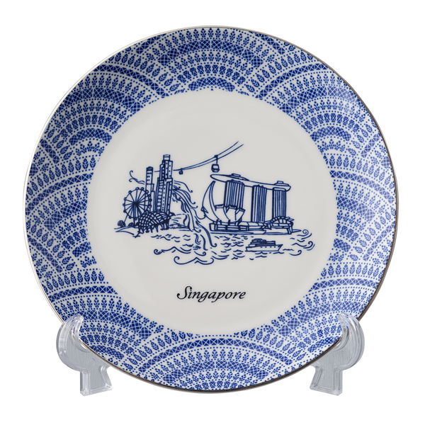 Singapore Attraction Plate in Gift Box