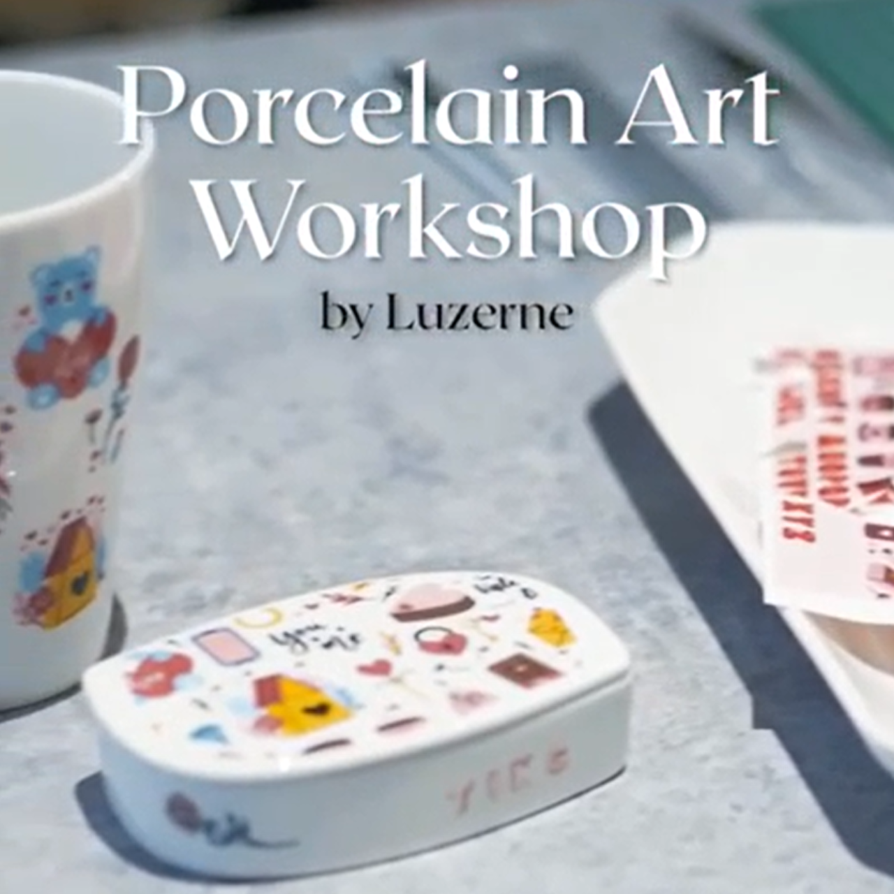 Porcelain Art Workshop - Group Booking 5 Pax
