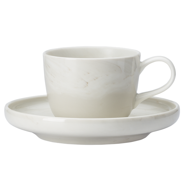 Marble Espresso Cup & Saucer - Luzerne