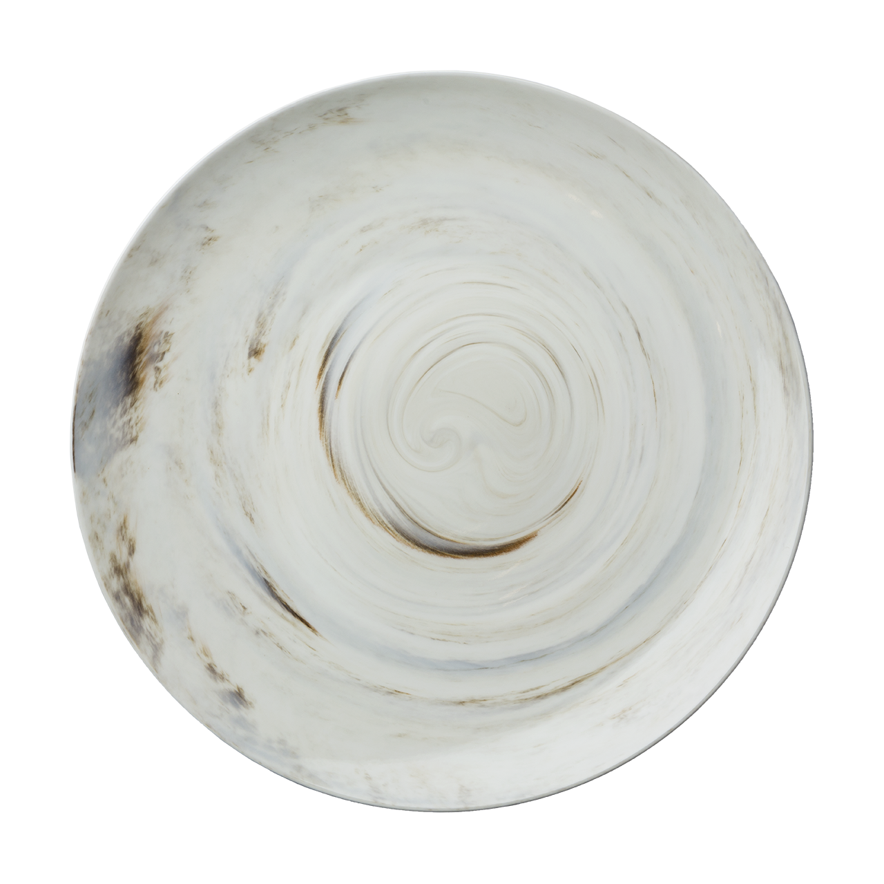 Marble Round Coupe Plate - Luzerne