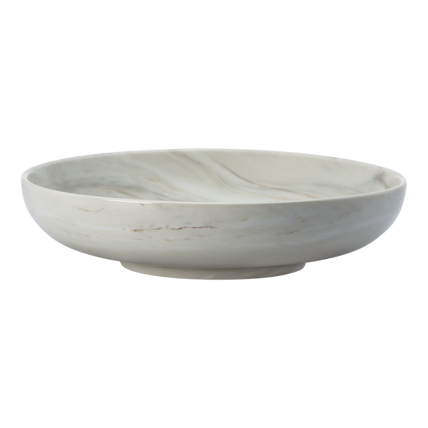 Marble Round Deep Coupe Plate - Luzerne
