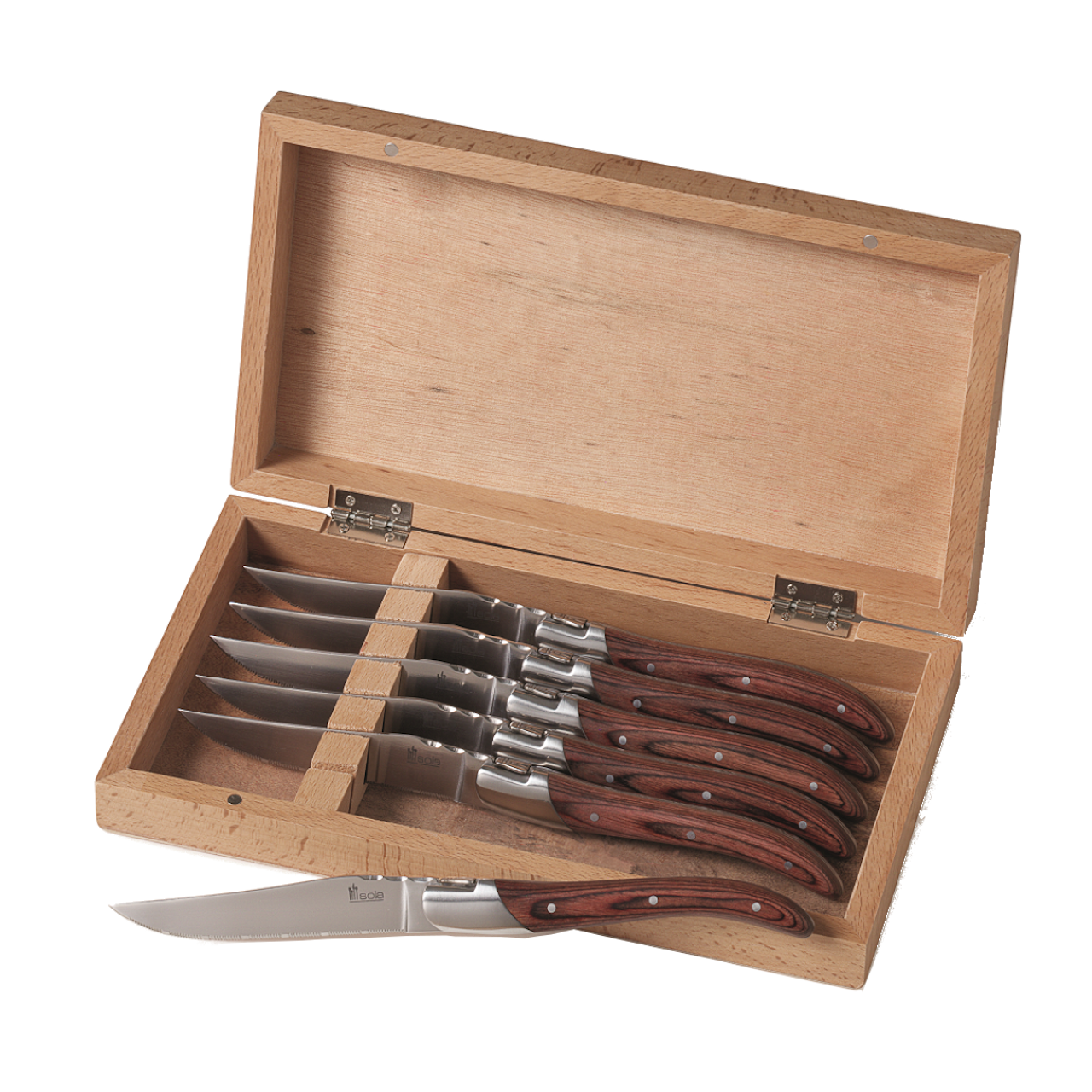 Steak Knife Set 6 Pieces with Box - SOLA
